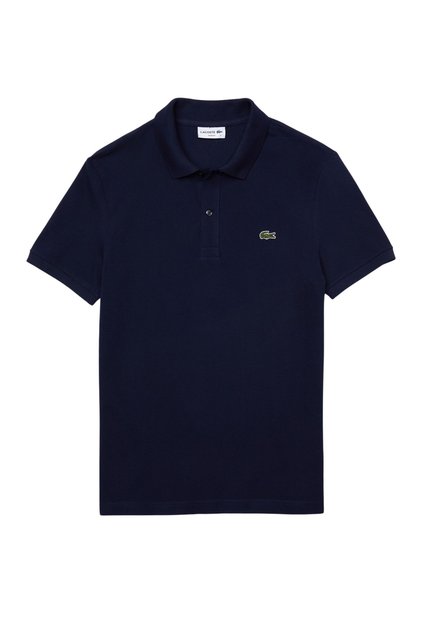 Shirt Slim Fit Poloshirt mit Krokodilstickerei aus Petit Piqué