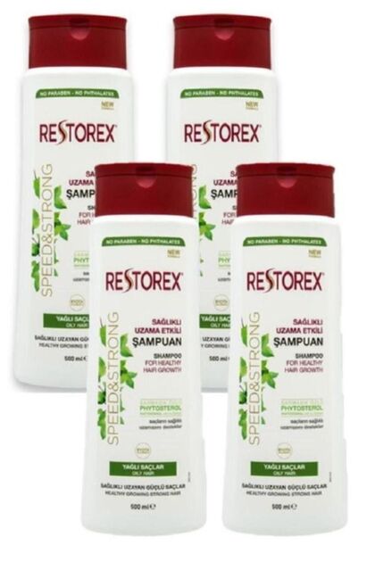 Shampoo for Fine Wire & Oily Hair 500 ml - 4 Pcs