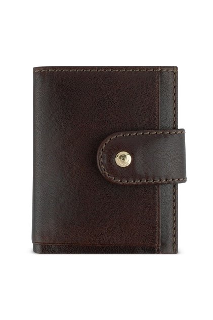 Portofel Neaples cu protecție RFID, din piele naturală, 7,5 cm