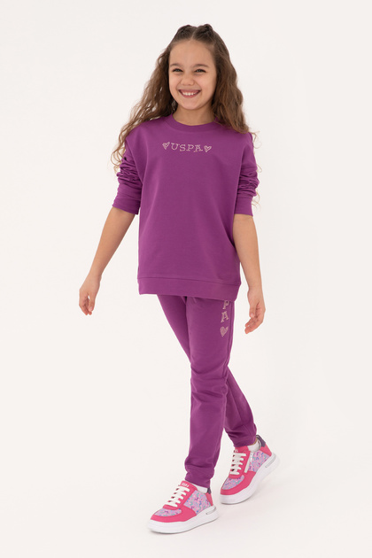 Girl's Violet Jogger Sweatpants 50317895-Vr037