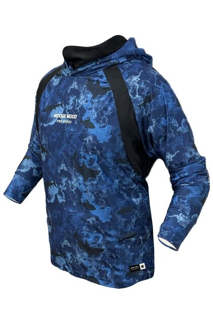 Moose Mood Pro Series Kapüşonlu, Uzun Kollu Balıkçı Yelkenci UV