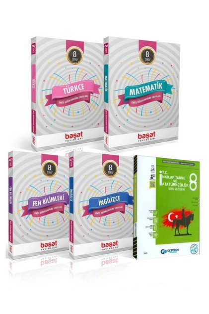 8. Sınıf Başat Türkçe-matematik-fen Bilimleri-ingilizce-inkılap Tarihi Ünite Değerlendirme Sınavları