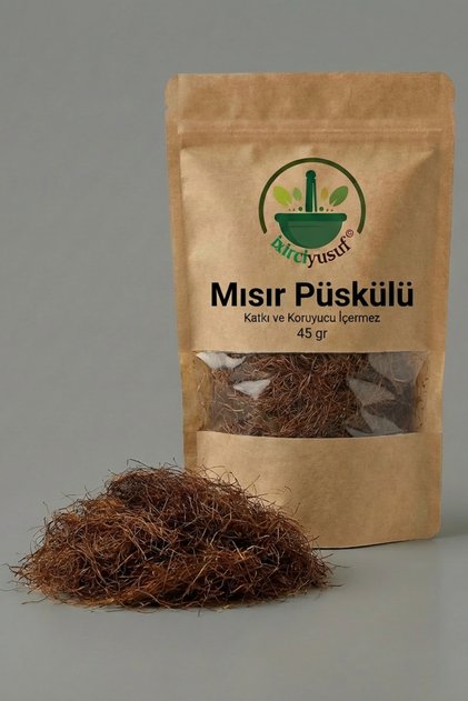 Mısır Püskülü (Mısır Püskülü Çayı – Corn Silk – Corn Silk Tea – Zea mays) Doğal Kurutulmuş 45 g
