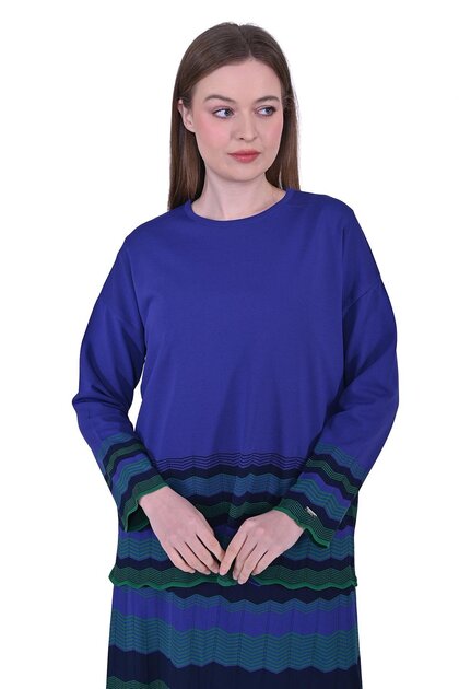 Zigzag Knitwear Tunic Beneton