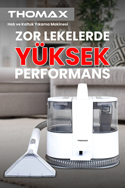 THOMAX Koltuk Halı Yıkama Ve Leke Çıkartma Makinesi 1500 Ml Temiz