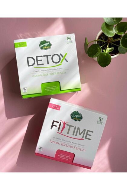 Doğal Adres Detox & Fit Time 1 Aylık Set ( Diyete Destek