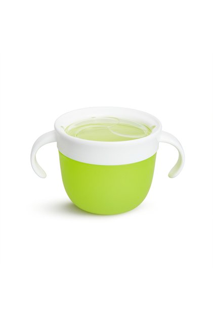 Anti-Spill Snack Container, 266ml, 12 months, Green, 1 Piece