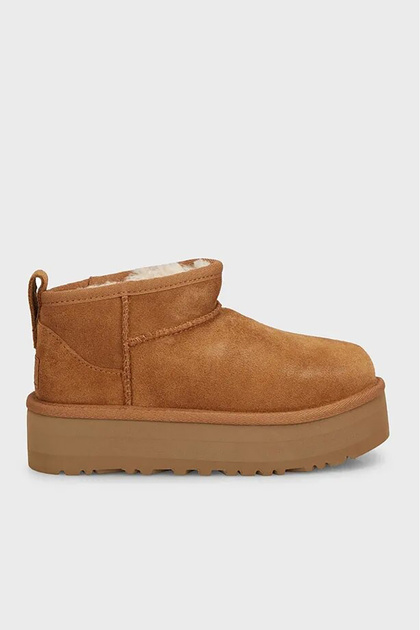 【未使用】UGG Classic Ultra Mini Platform 24㎝ UGG CLASSIC ULTRA MINI PLATFORM KIZ ÇOCUK BOT 1157791-CHE - Fiyatı