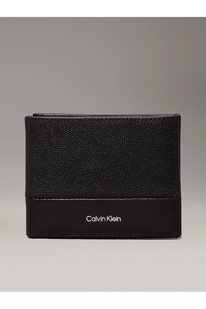 Men's Black Logo Leather Wallet