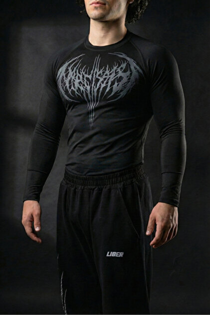 Liber Ezekiel - Uzun Kollu Compression T-shirt (SİYAH) - Fiyatı