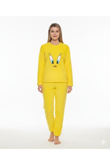 Pajama Set Teen Yellow Plush