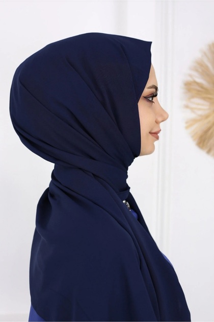 Hijab Hijab Medina Silk Shawl * dark blue
