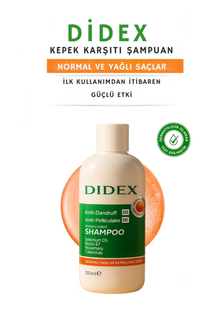 DİDEX 3'lü Bitkisel Kepek Şampuanı - Tüm saçlar için - Fiyatı