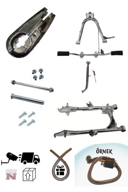 Cg Modifiye Nikel Set(Beşik,Basamak,Sehpa,Zincir Muhafaza,Vida-Mil-Bağlantı Aparatları)+Tzmnya