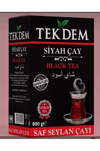 ITHAL ÇAY YAPRAK CEYLON ÇAY 800 GR SIYAH ORJINAL SRI LANKA