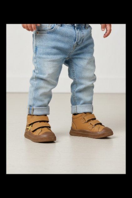 Boy Baby Lightweight and Flexible Boots with Orthopedic Soles in Tan Color