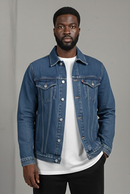 WKM Men's Regular Fit Relaxed Fit Double Pocket Denim Jeans Jacket