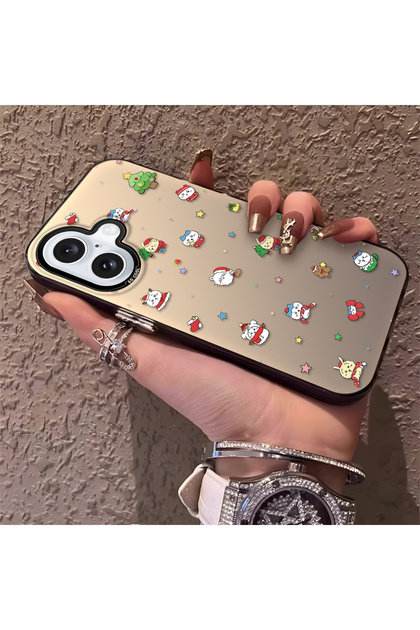 iPhone 16 Compatible Santa Claus Patterned Silicone Anti-Fall Case
