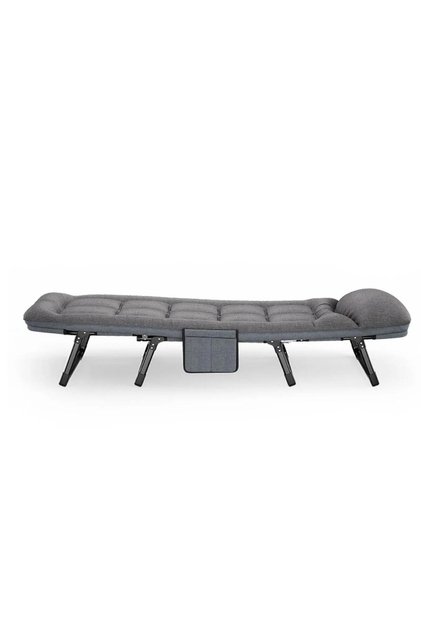 Foldable Camping Bed with Adjustable Backrest & Pillow