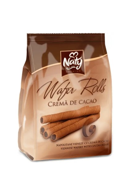 Wafer Rolls – Napolitane Vieneze cu Cremă de Cacao 200 g