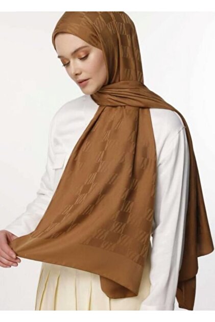 Icon Pattern Shawl/Tütün Brown