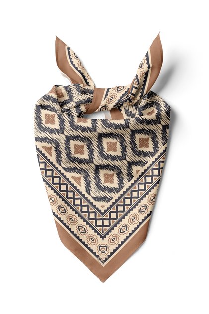 Anatolian Rhythm Pattern 55X55Cm Bandana/Scarf
