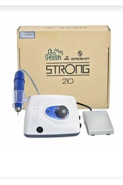 Strong 210 Elektrikli freze Törpü Makinesi-Manikür,Pedikür Motoru Mikromotor 115/230v . 50/60Hz