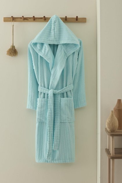 Cotton Hooded Unisex Bathrobe