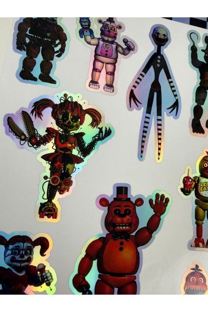 مجموعة ملصقات هولوغرام من Five Nights at Freddy's (FNAF)