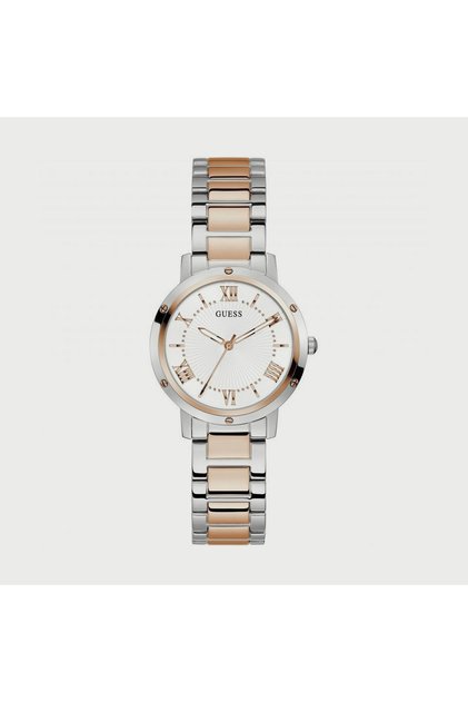 Silver & Rose Gold Analog Stainless Steel Strap Watch - GW0404L3