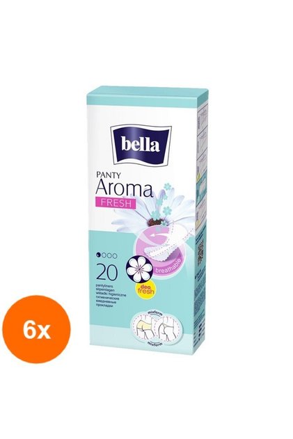Set 6 x 20 Absorbante Zilnice Panty Aroma Fresh