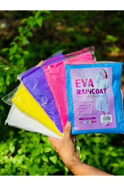 Reusable adult raincoat for women and men with hood