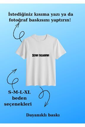T-Shirt Bianca Uomo Donna Taglie Forti - Ahmet Kaya 100% Cotone XL