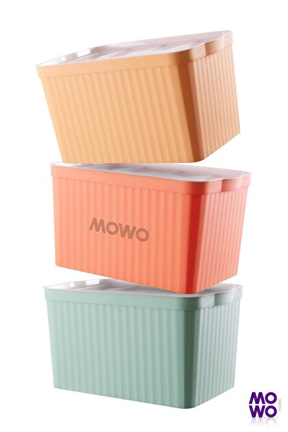 Mowo Home Mega 3'lü mix 24 Lt Çok Amaçlı Dolap Içi Düzenleyici
