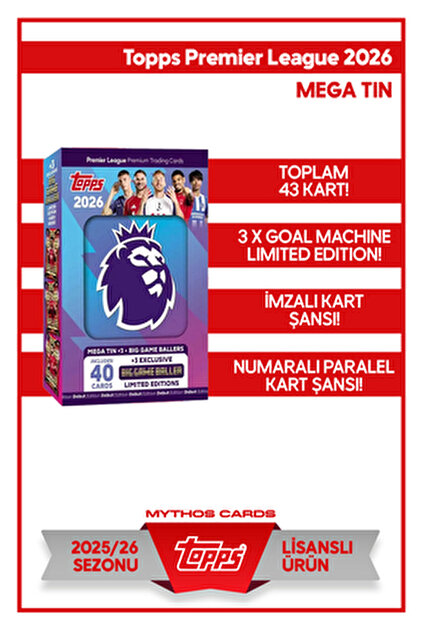 Topps PREMİER LEAGUE 2026 - STARTER PACK - Fiyatı, Yorumları