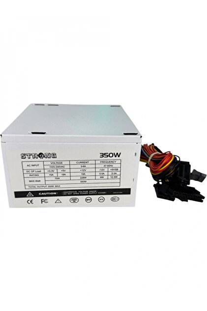 jetucuzal Strong 350W Beyaz Standart Power Supply Güç Kaynağı