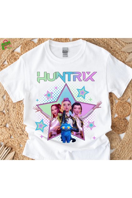 Kpop Demon Hunters Printed T-Shirt, Oversized Unisex Tee Shirt Kids / Adult
