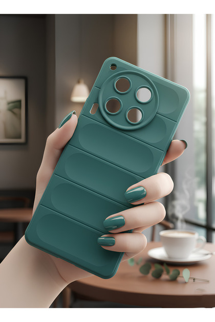 Tecno Camon 30 Case Flexible Structure with Hollow Back Non-Slip Velvet Silicone Cover on the Inside