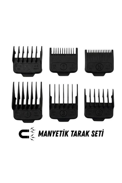 Orijinal Tıraş Makinesi Yedek Mıknatıslı Manyetik Tarak Seti 6'lı