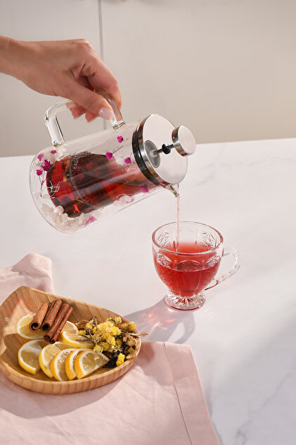 Karaca Pia Matsu Bitki Çayı ve Filtre Kahve Demliği French Press