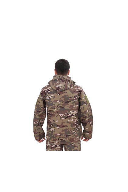 SİNGLE SWORD Askeri Tactical Softshell Mont (İçi Polarlı) MULTİCAM
