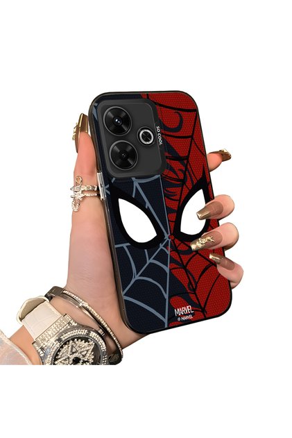 Xiaomi Redmi 13 4g Compatible Silicone Edge Hard Back Anti-Fall Case Spiderman Patterns