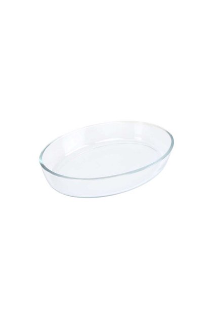 HSAP10L Borosilicate Glass Oval Baking Dish, 0.7 Litre, Transparent