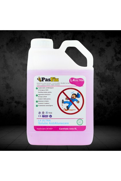 Soluție Antialunecare PasFix L4 ULTRA 5L – Podele lucioase, bucătării și zone cu grăsime ridicată
