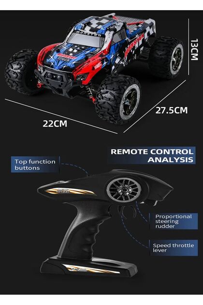 scntoys Uzaktan Kumandalı 70 Km/Hız Yapan RC Araba SUV 4X4 Full İç