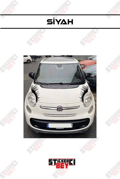 KİRPİK DETAY 2 ADET STİCKER KAPLAMA ETİKETİ (FOLYO KESİM)