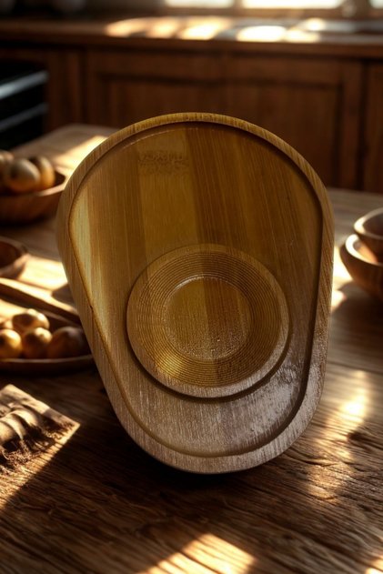 Bamboo Cup Coaster Presentation Holder