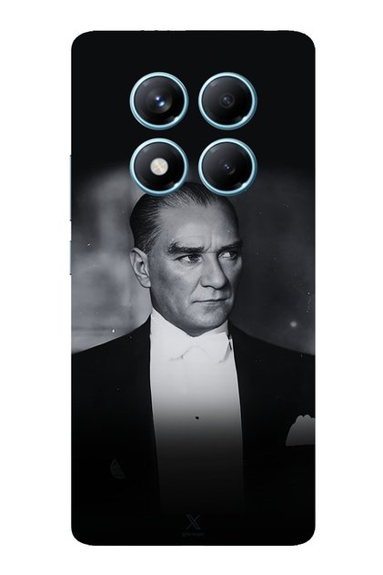 Redmi Note 14 Pro 4g Compatible Elegance and Nobility: Printed Silicone Case with Ataturk Smoking