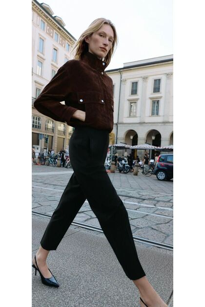 Black High Waist Pencil Pants