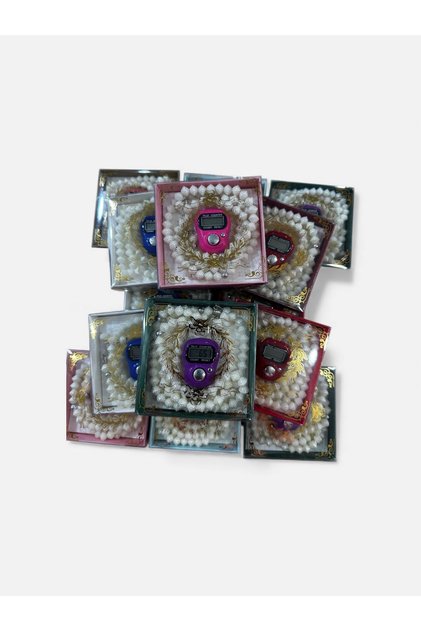 Digital Zikirmatik with Tasbih | Colorful Screen | Gift Boxed | Namaz & Zikir Counter Set of 5